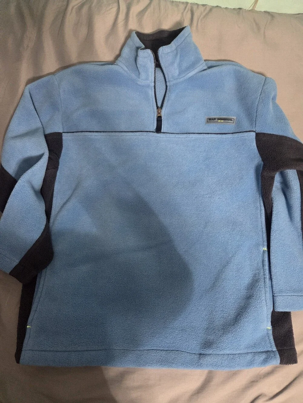 GAP Quarter Zip Fleece Sweater With Pockets, Size XL